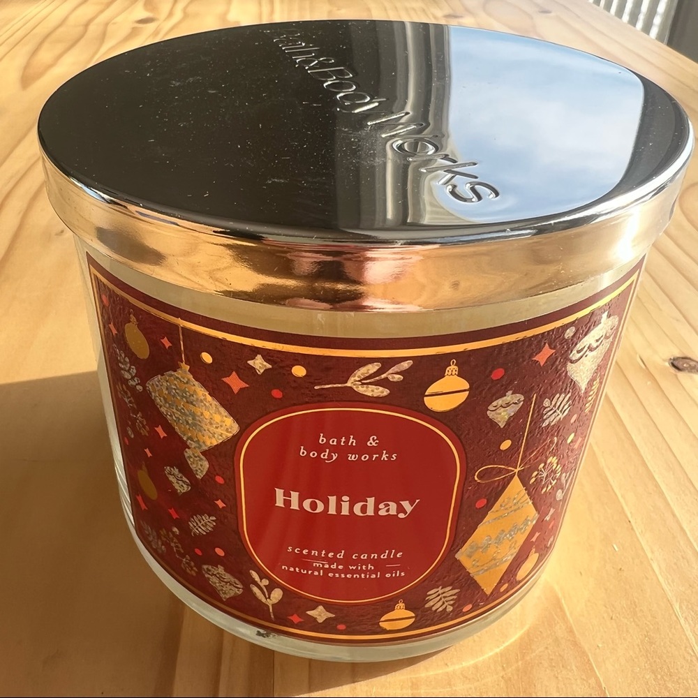 Holiday 3 wick candle